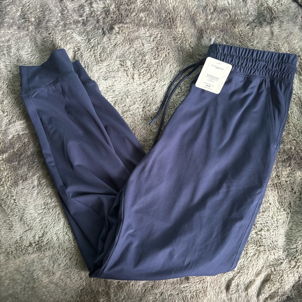 Fabletics Joggers Womens Medium High Waisted Joggers Navy Blue NEW